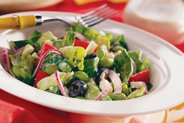 Garden Vegetable Salad with Poppy-Seed Dressing