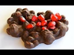 chocolate and pom clusters