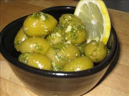 garlic olives