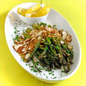 asparagus almonds and lemon